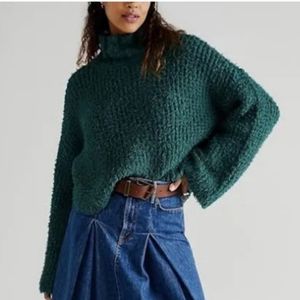 Free People Women's Canyon Sweater, Color Green, Size Xsmall